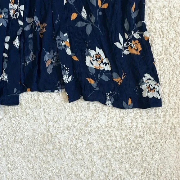 Maurice’s Navy Floral Kimono Cover Up Size L/LX - Picture 6 of 6